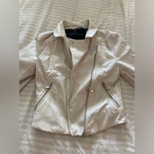 White leather jacket